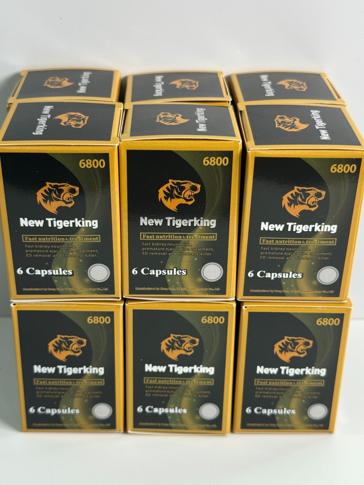 New TigerKing Supplement 6 Capsules x 6 Boxes