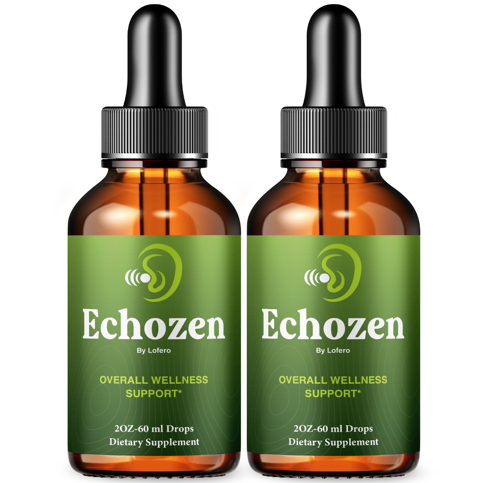 (2 Packs) Echozen For Ear Ringing, Echo Zen Liquid Drops, Ecozen Tinnitus (4 oz)