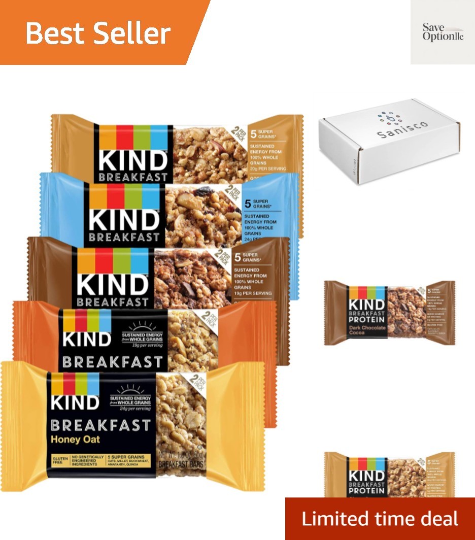 Nutritious Kind Breakfast Bars – 12 Pack of All-Natural Gluten-Free Snack Bars