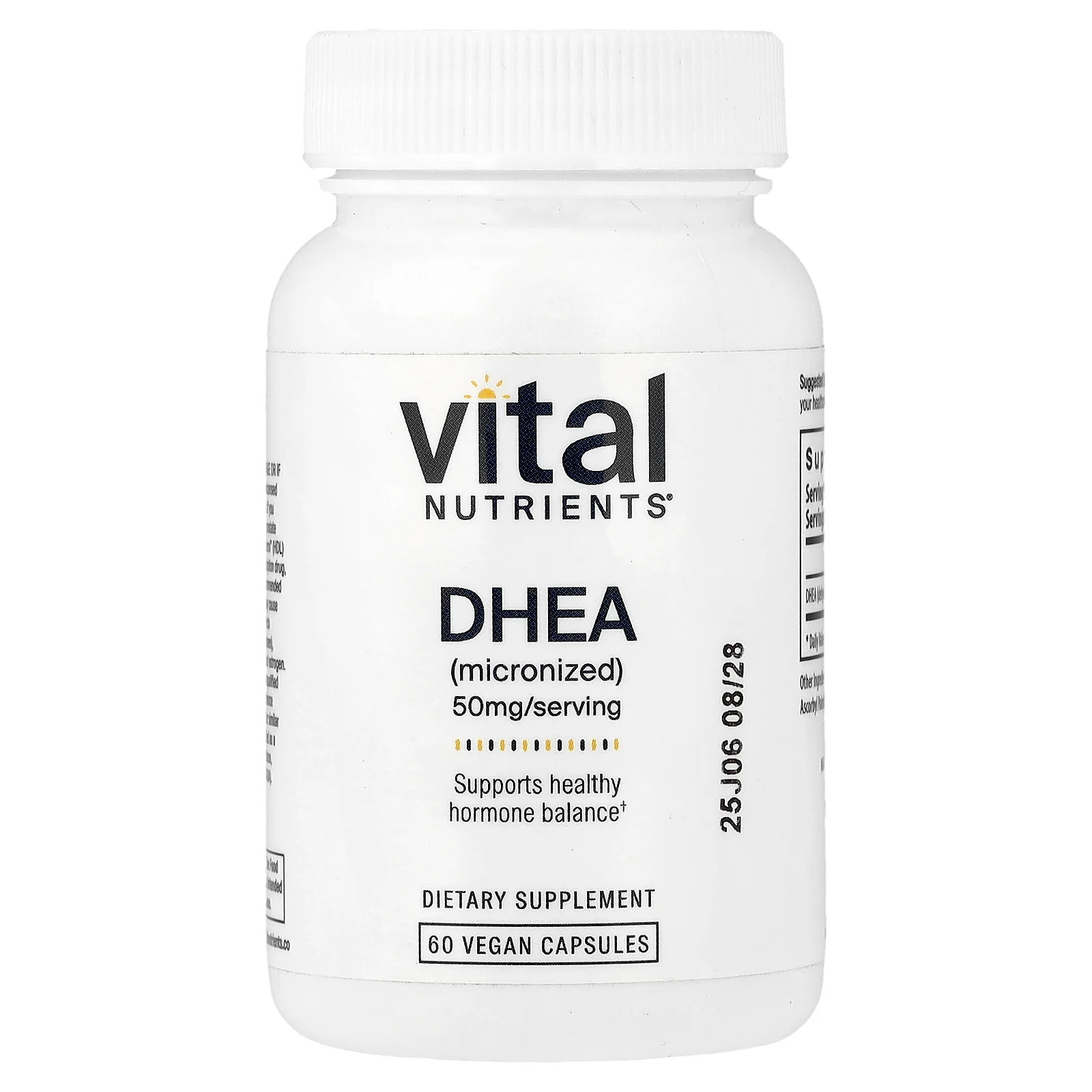 2 X Vital Nutrients, DHEA (Micronized), 50 mg, 60 Vegan Capsules