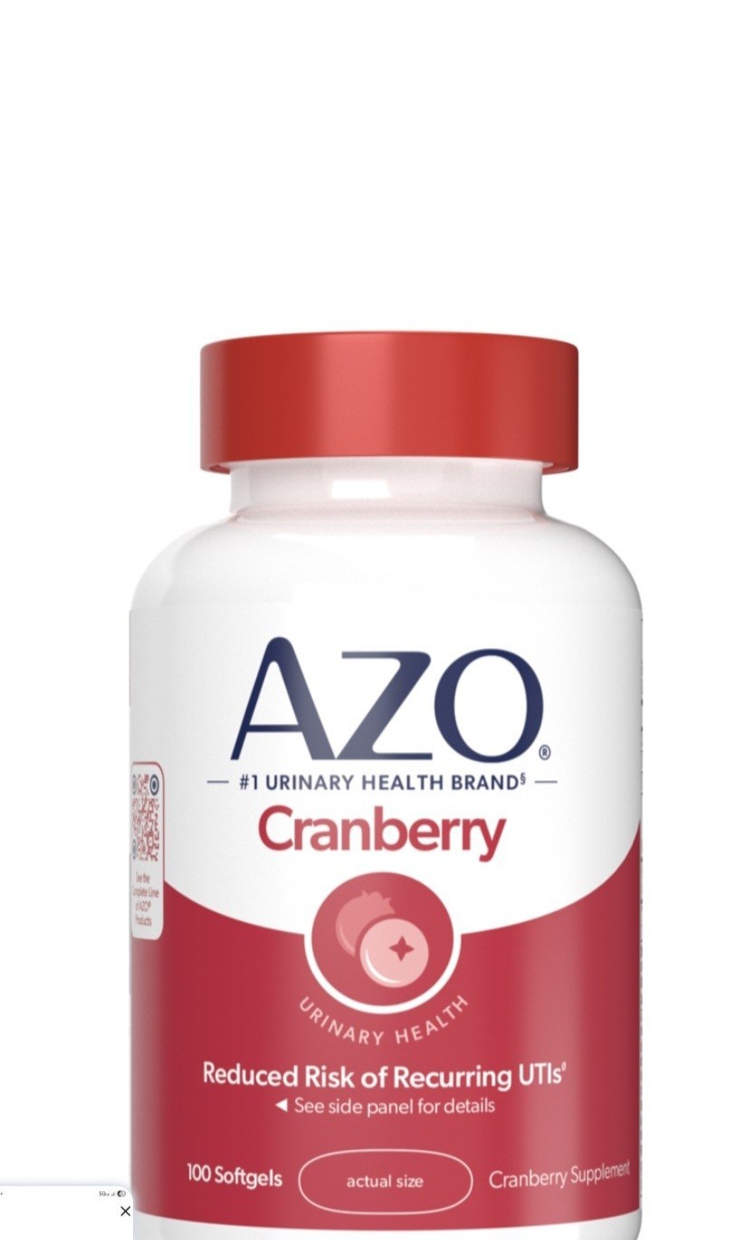 AZO Cranberry Urinary Tract Health Softgels 100ct Women 120mg Non-GMO