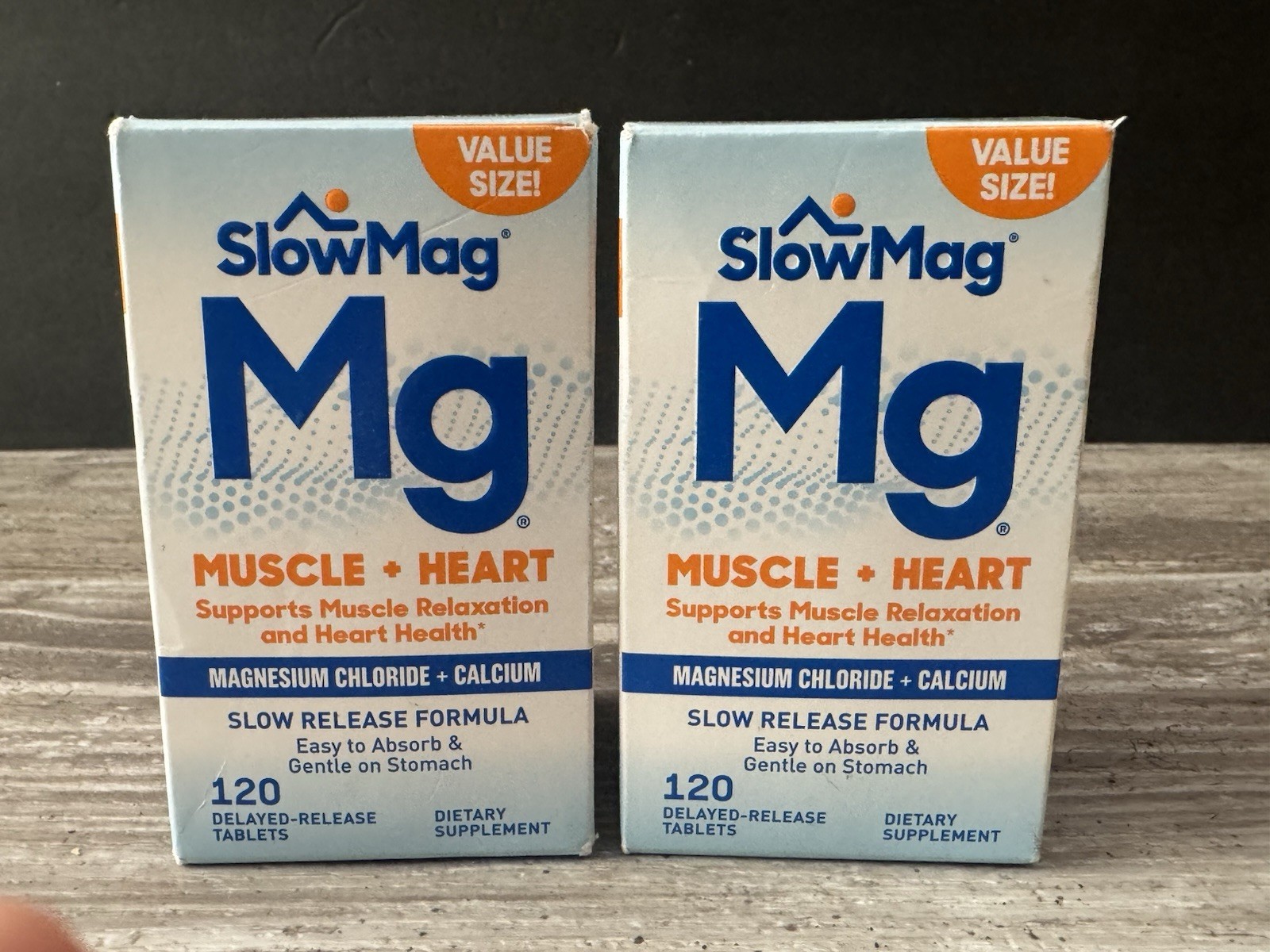 2 X (120 Per Box= 240) SlowMag MG Muscle + Heart, Muscle Relaxation Exp 04-26