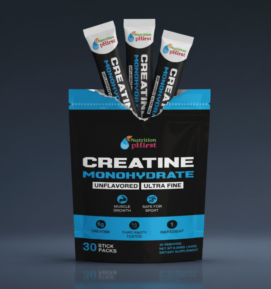 Creatine Monohydrate Sticks Muscle Gain 5000mg Per Serv (5g) 30 Sticks Powder