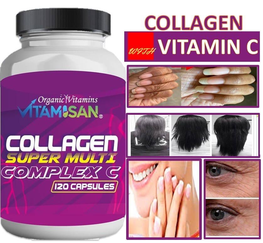 COLLAGEN Colageno Hydrolysate with Vitamin C ANTIANGING Colageno 120 tabs +