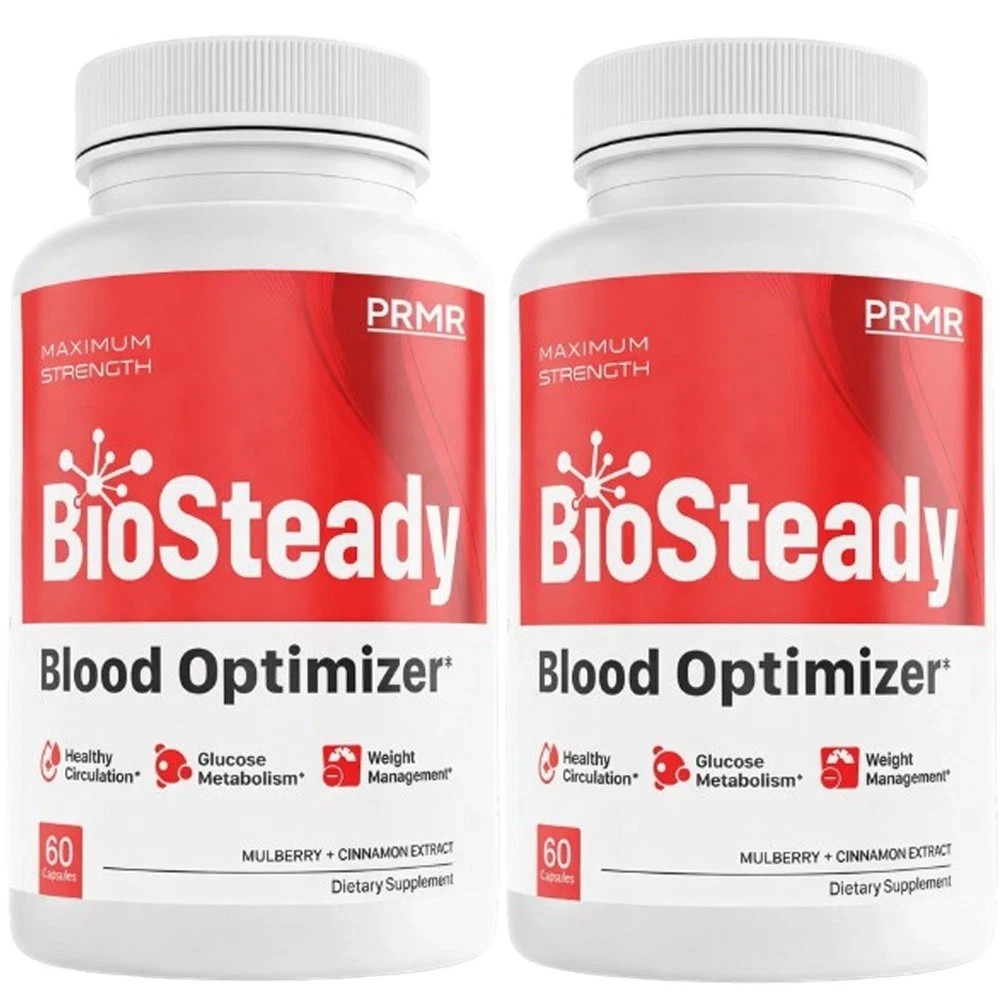 (2 pack) BioSteady Blood Health Support Dietary Supplement – ( 120 Capsules )