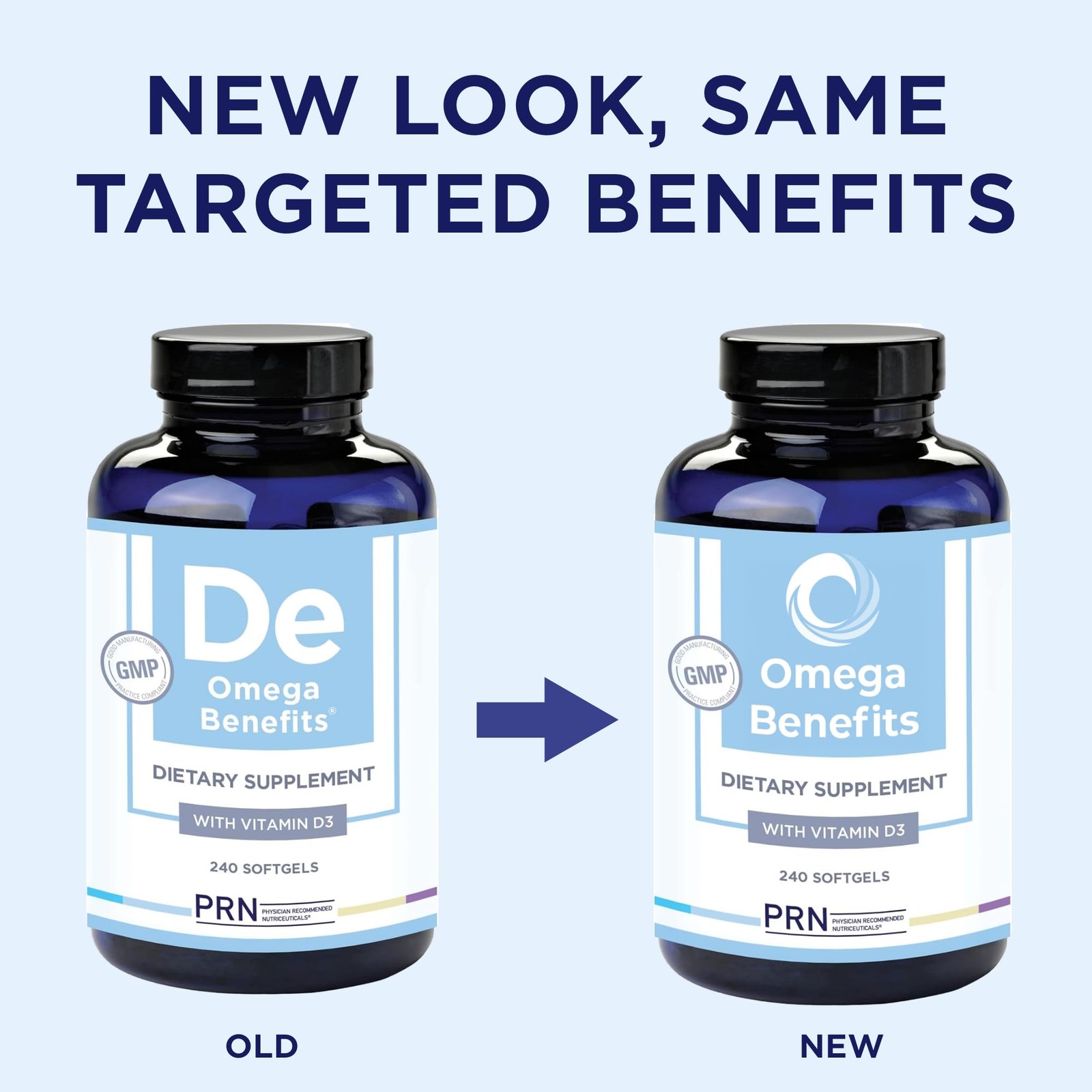 Omega 3 Fish Oil Supplement 560 mg EPA 560mg DHA 240 Softgels PRN 60-Day Supply