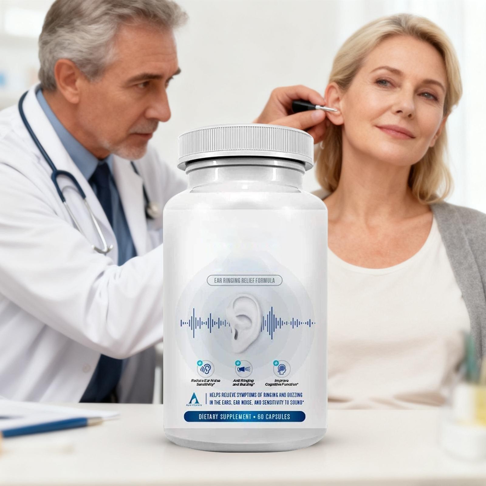 Audio Calm Tinnitus Relief Supplement Ear Tinnitus Relief 60/120/180 Counts