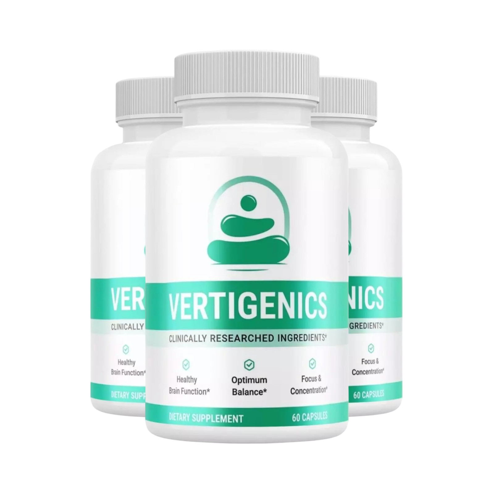 3-Pack Vertigenics Capsules – Supports Balance System & Dizziness – 180 Capsules