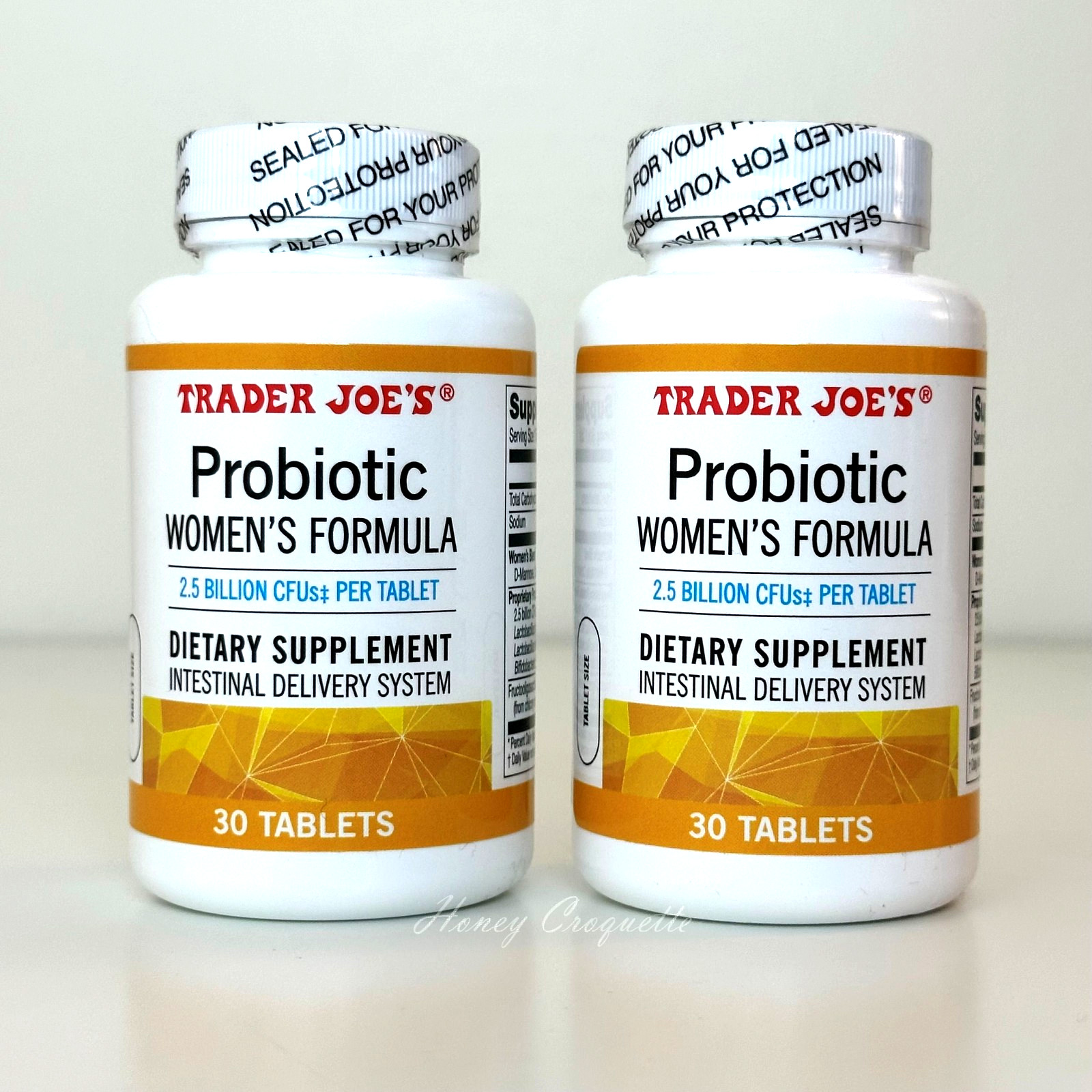 2 Bottles Trader Joe’s Probiotic Women’s Formula Total 60 Tabs
