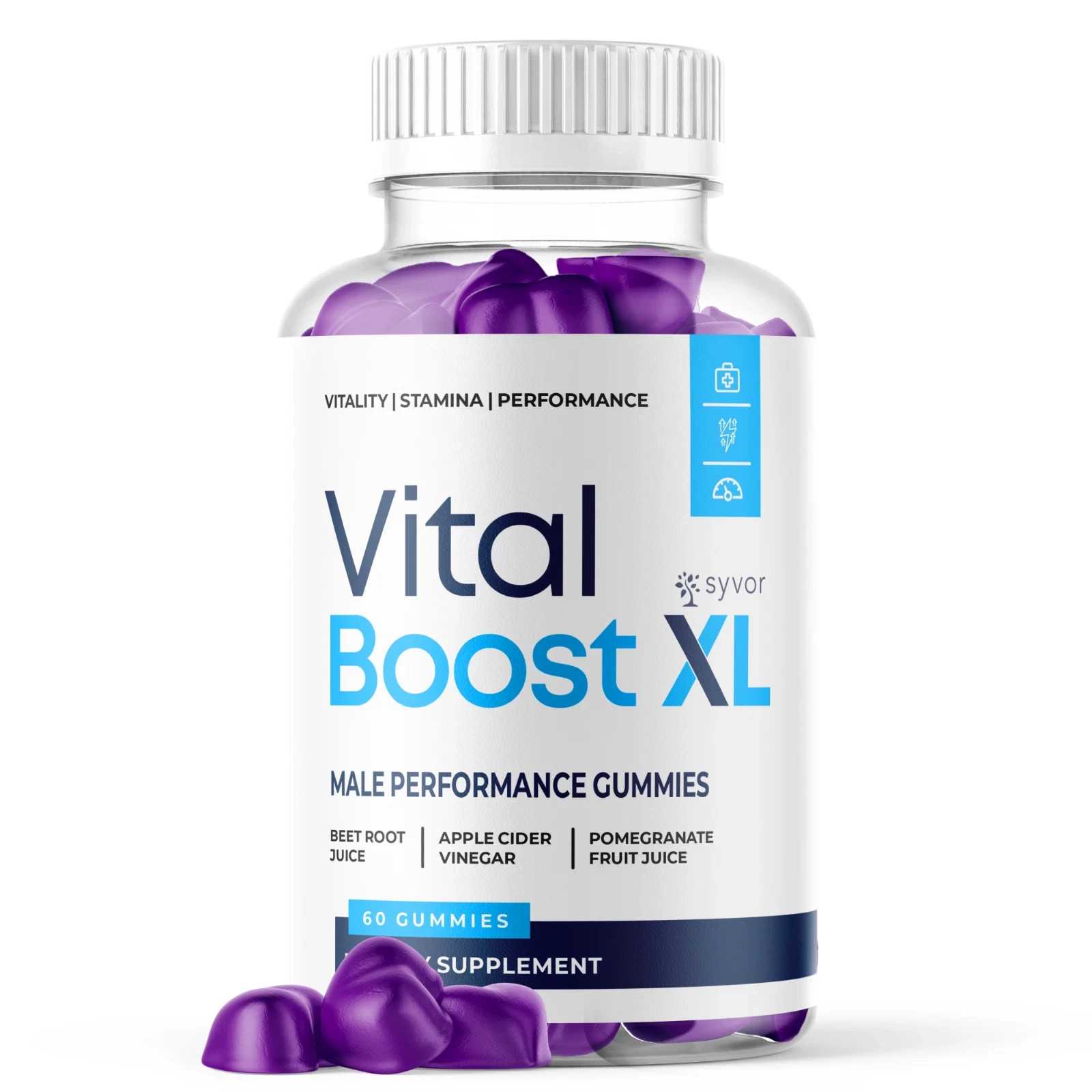 *1 Pack* Vital Boost XL Male Gummys Advanced Formula VitalBoost XL 60 Gummies