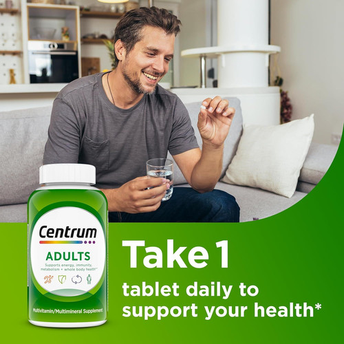 Centrum Adult Multivitamin/Multimineral Supplement with 200 Count (Pack of 1)