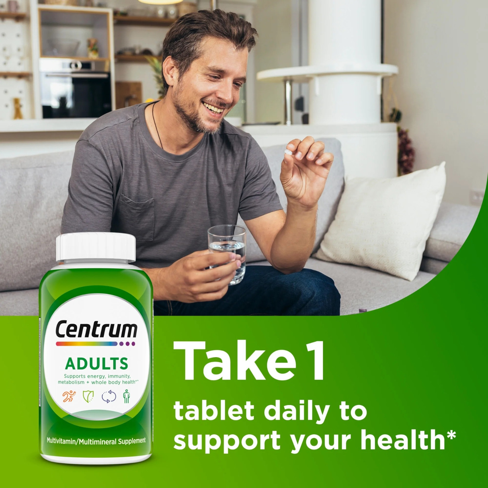 Centrum Adult Multivitamin/Multimineral Supplement with 200 Count (Pack of 1)