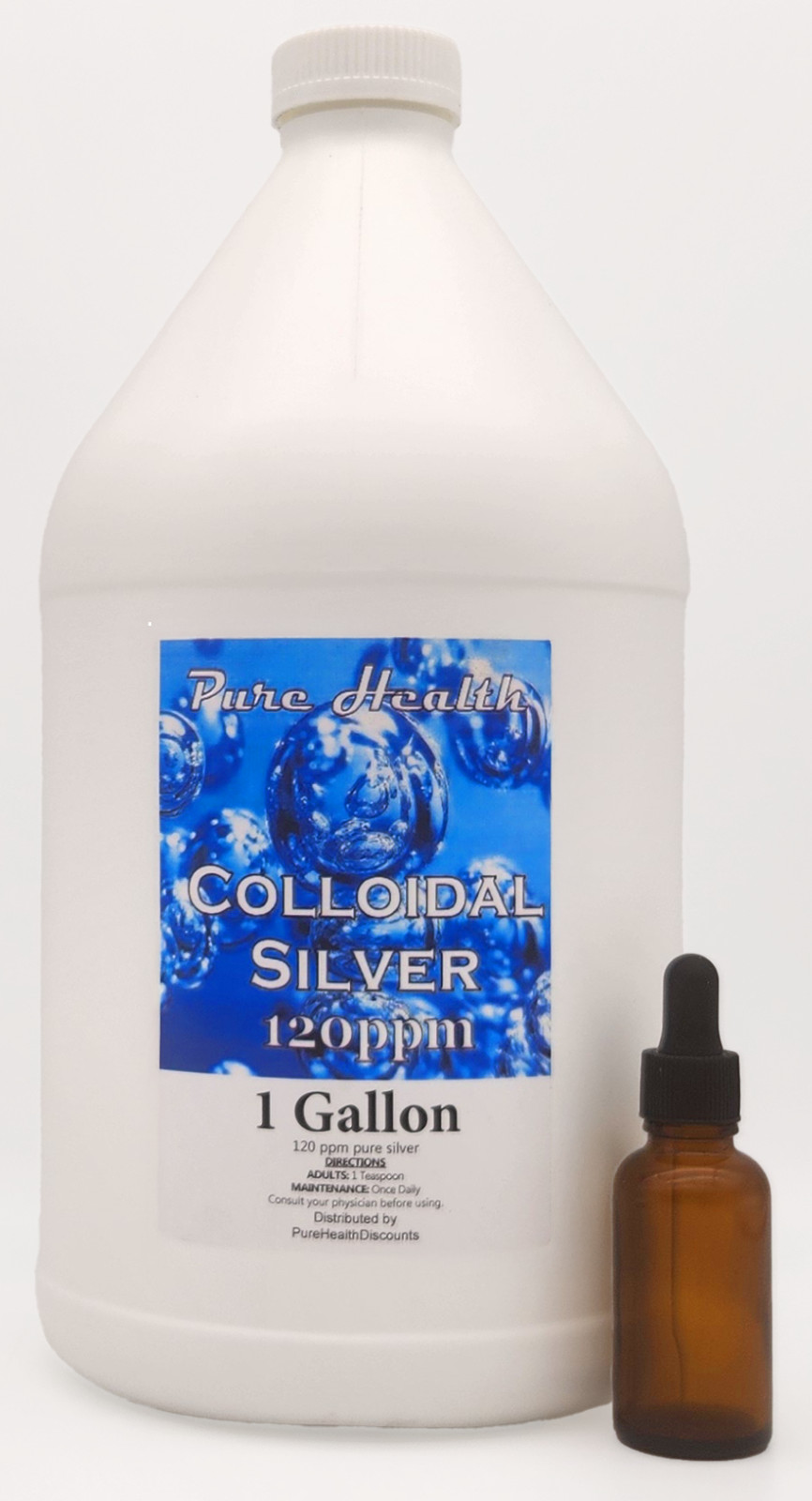 Free Shipping – Colloidal Silver 120 PPM PHP 1-Gal