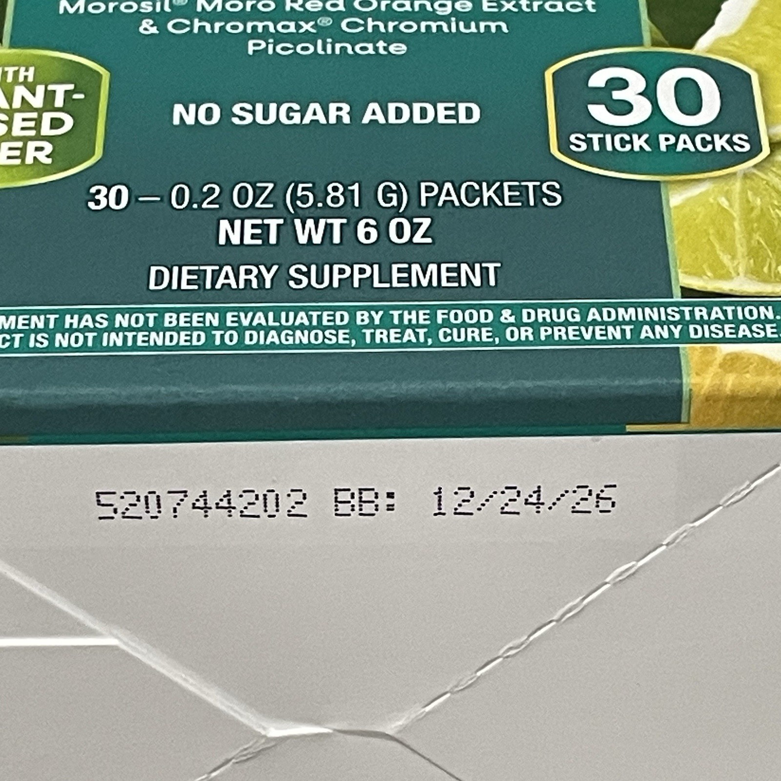 Natures Way Weight Manager Drink Mix Zesty Citrus 30ct Lot Of 6 Boxes Sealed