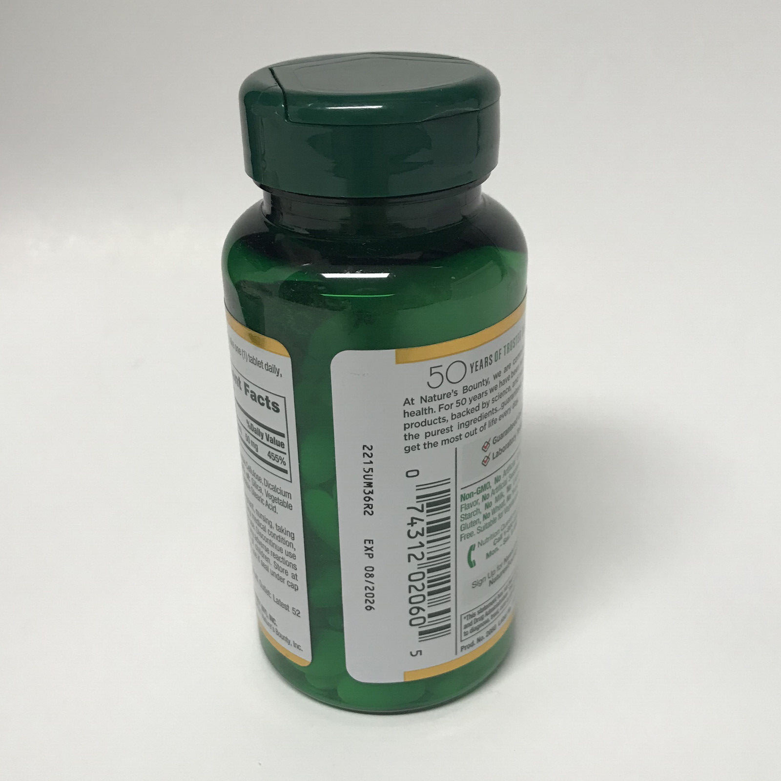 LOT of 2X Nature’s Bounty ZINC 50MG, 200 TABLETS (100ct each) | Immune Health