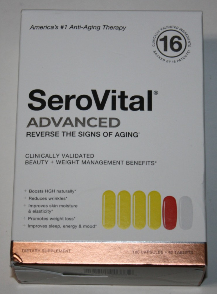 SeroVital Advanced Dietary Supplement 120 Capsules + 60 Tablets New Packing