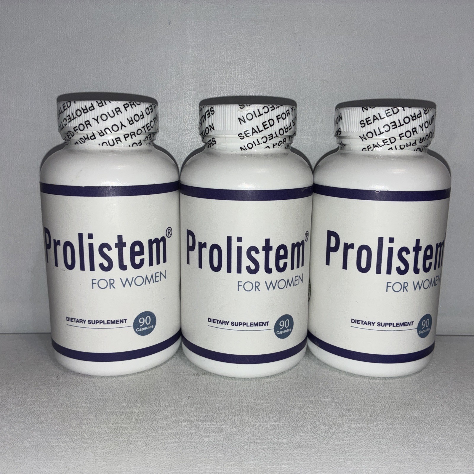 Lot Of 3-Prolistem for Women 90 Caps Each/ For 3 Months/ New & Sealed