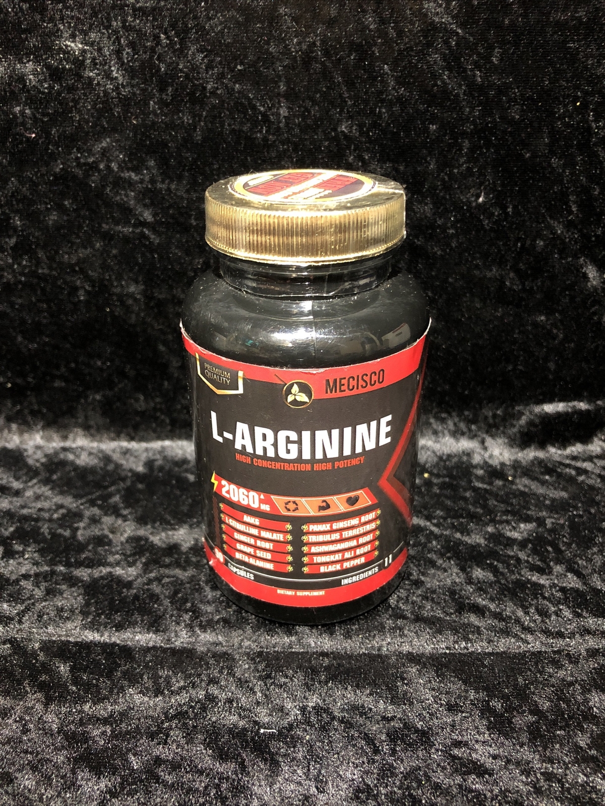 MECISCO L-Arginine Tablet, 2060 mg, 90 Count