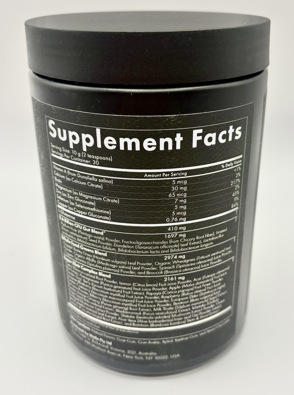 WelleCo The Super Elixir Daily Greens Probiotic Drink Mix Mixed Berry EXP 4/2027