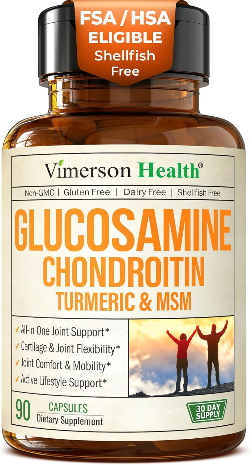 Glucosamine Chondroitin – MSM Joint Support Supplement for Women and Men with Gl