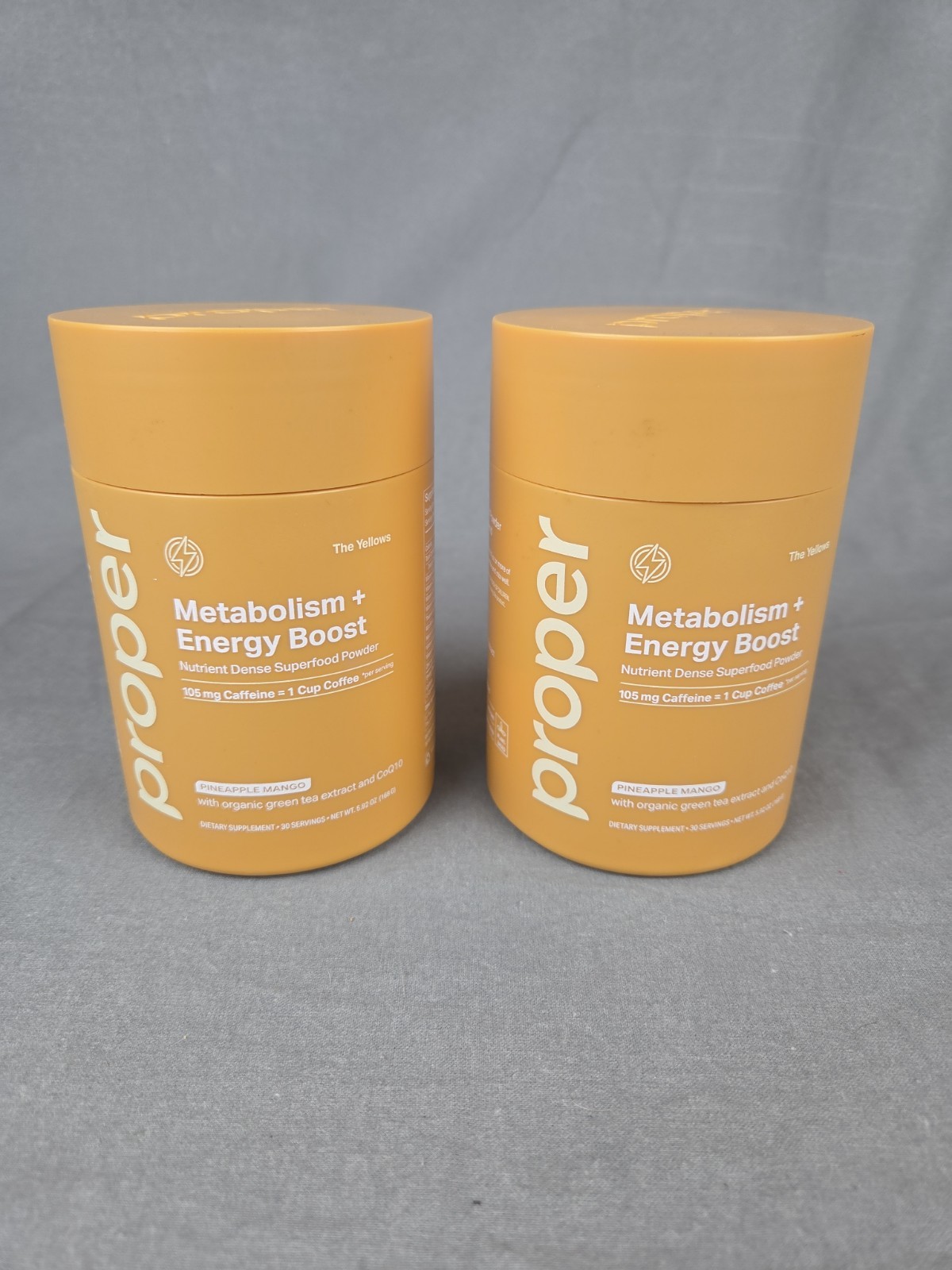 2X Proper The Yellows Metabolism + Energy Boost Pineapple Mango 5.92oz