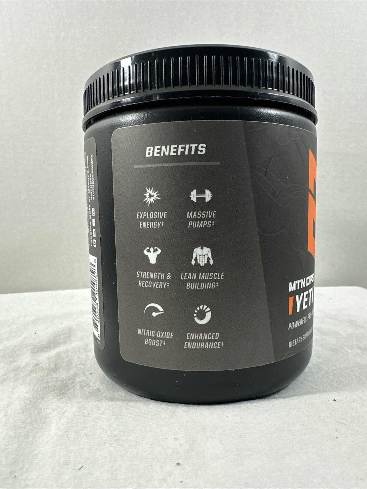 MTN OPS Yeti Pre-Workout Powder w/Creatine, 200mg Caffeine 30 Servings 08/26