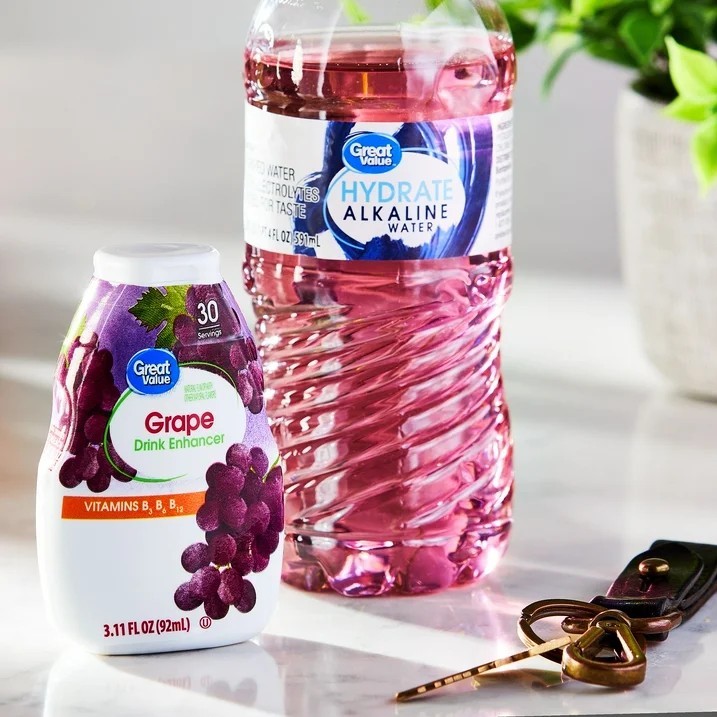 Great Value Grape Liquid Drink Enhancer, 3.11 fl oz Bottle