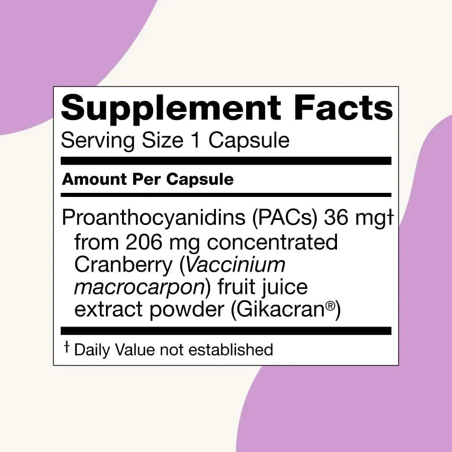 Ellura 36mg Cranberry Capsules 90ct – UTI Support Supplement – Urinary Health