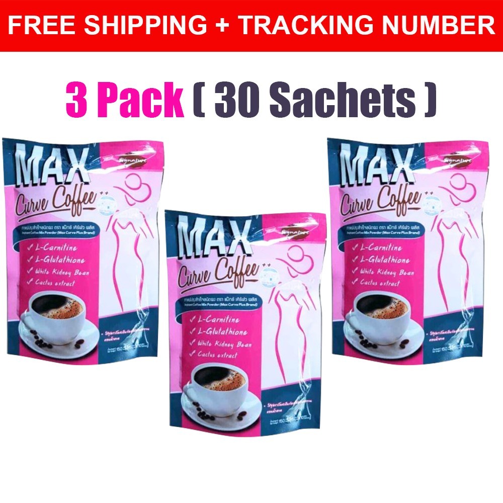 3X Max Curve Instant Coffee Weight Loss Slim Shape Resist Radical Burning Fat