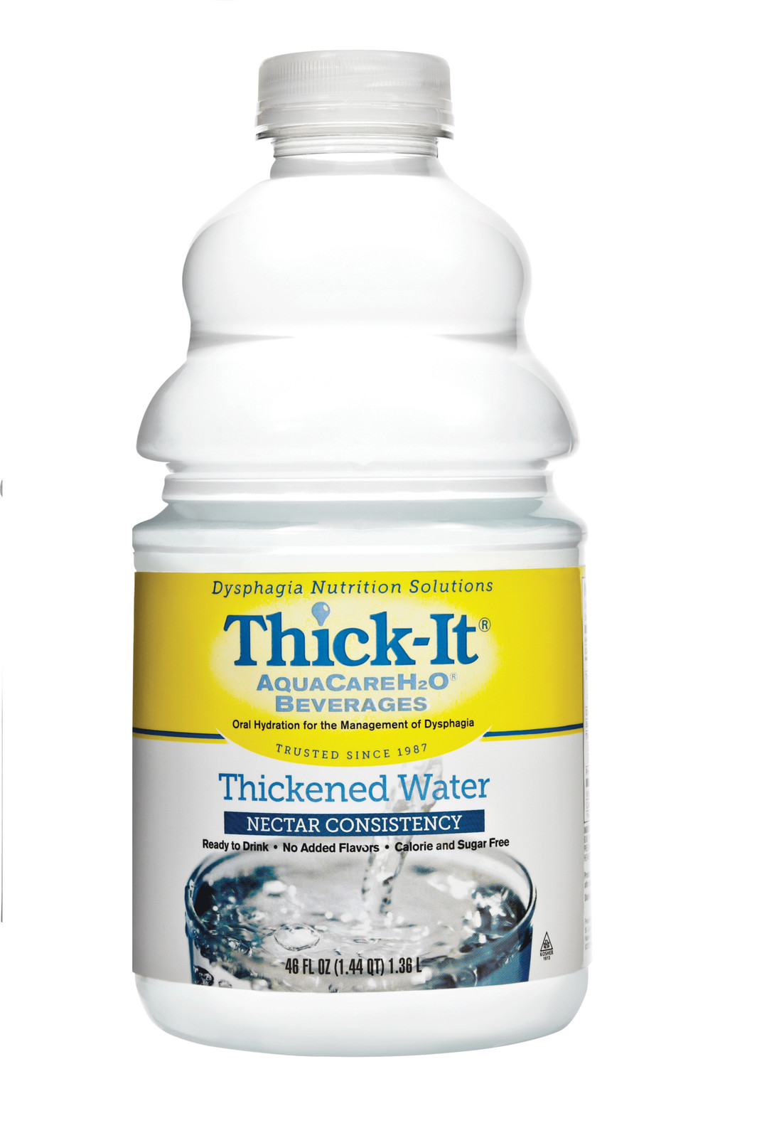 Thick-It AquaCareH2O Thickened Water 64 oz. Bottle Unflavored Nectar CS/4