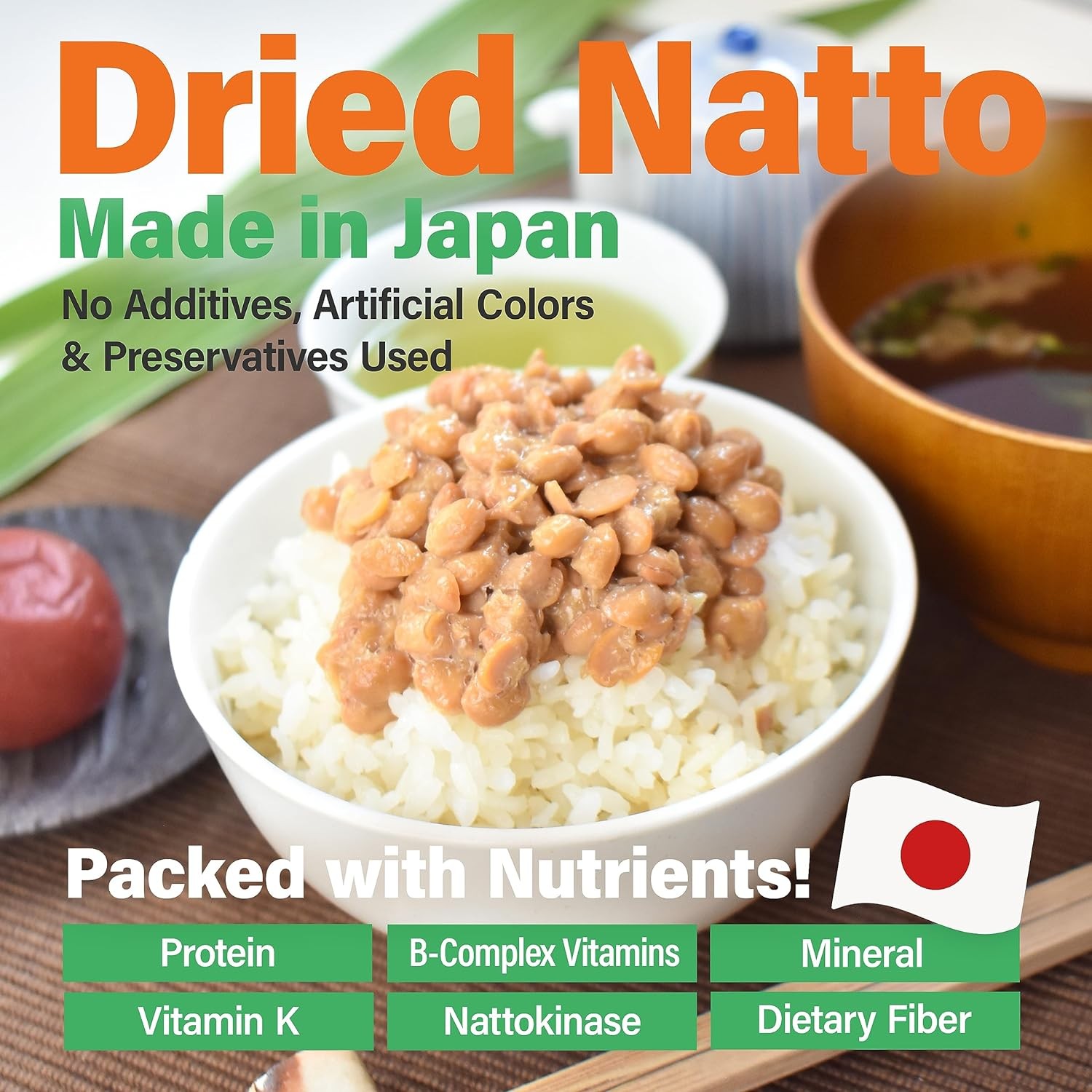 Japanese Natto Fermented Soybean Freeze Dried 70g
