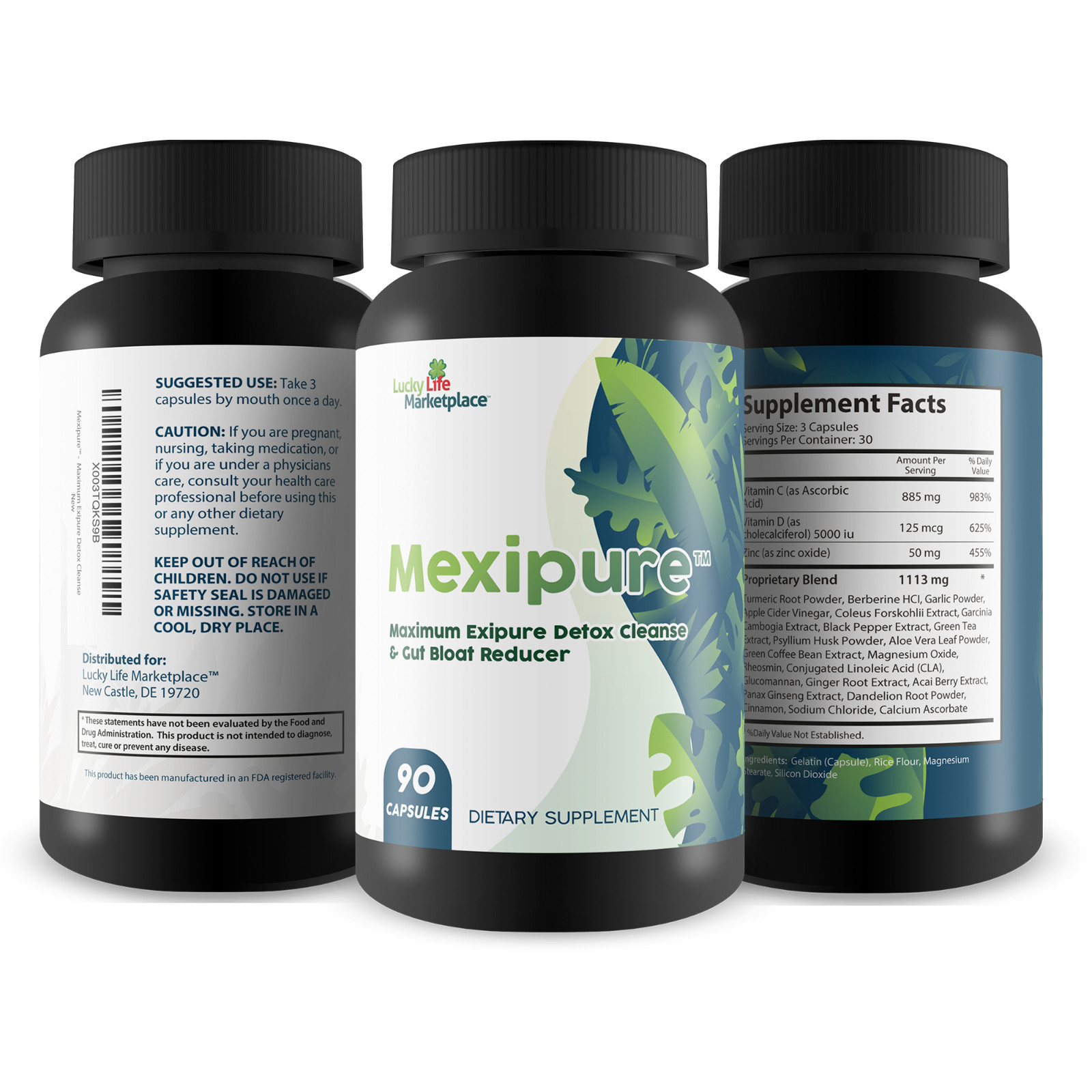 Mexipure – Maximum Exipure Detox Cleanse & Gut Bloat Reducer – Cleansing & Detox