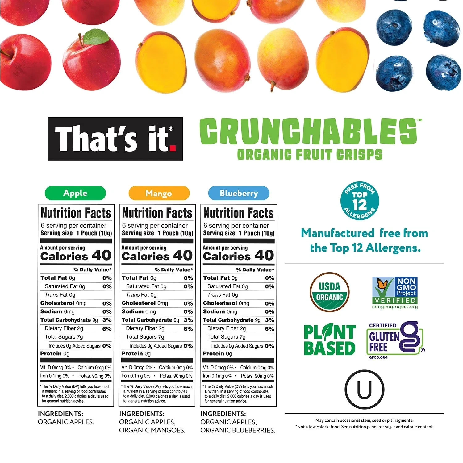 That’s It Crunchable Variety Pack, 18 pk.