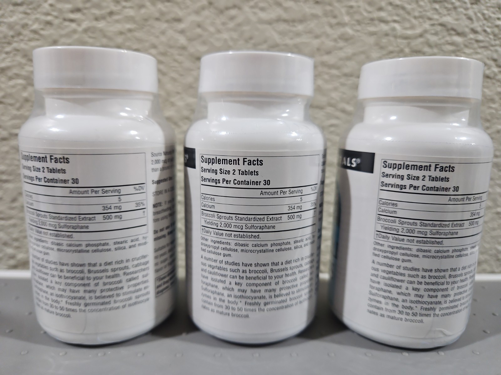 Factory Sealed Source Naturals Broccoli Sprouts Extract, 500 mg, 180 Tablets