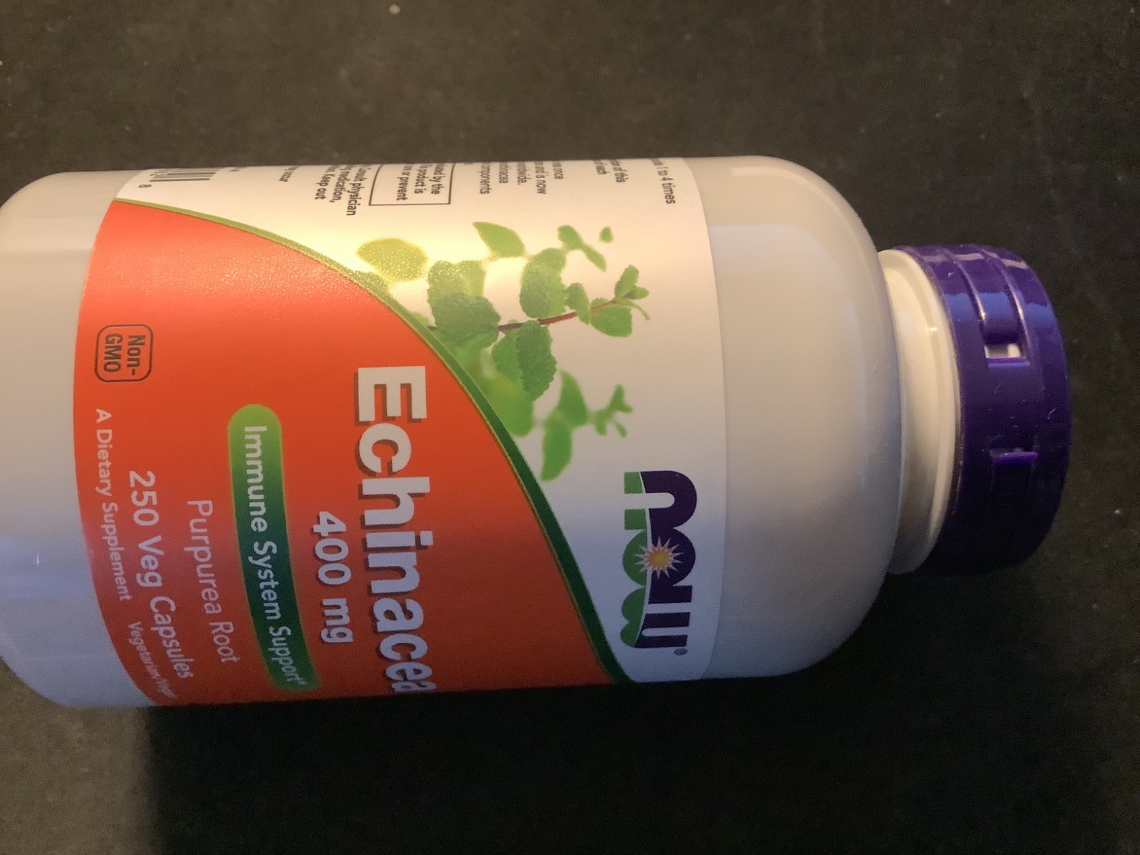 Now Supplements Echinacea – 400 mg – 250 Vegan Caps EXP 06/2026
