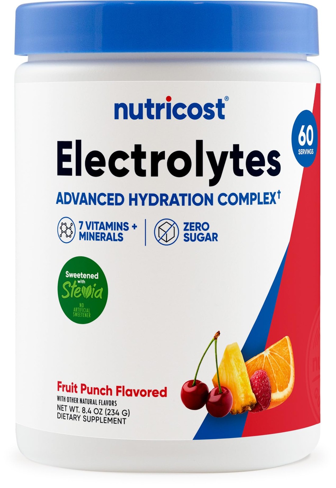 Nutricost Electrolyte Complex Powder (60 8.4 Ounce (Pack of 1), Multicolor