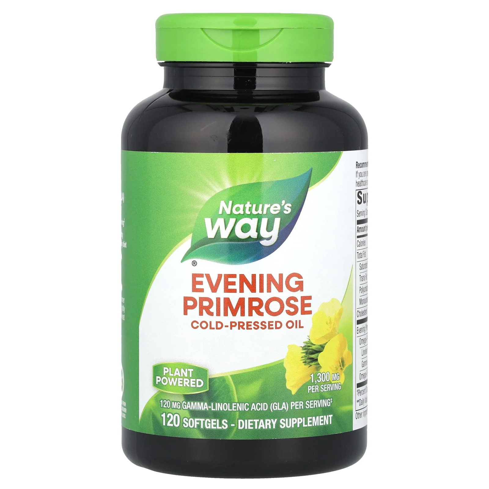 2 X Nature’s Way, Evening Primrose, Cold-Pressed Oil, 1,300 mg, 120 Softgels