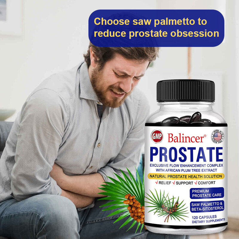 Saw Palmetto Capsules 322 Mg – Supports Prostate And Urinary Health In Men 120×2