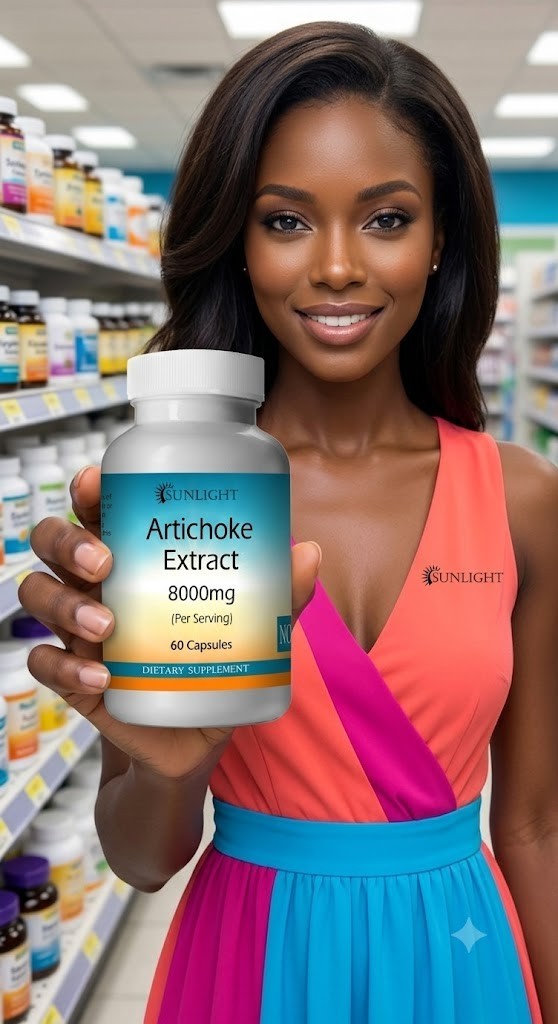 Artichoke Extract, 8000 mg capsules serving-gluten free