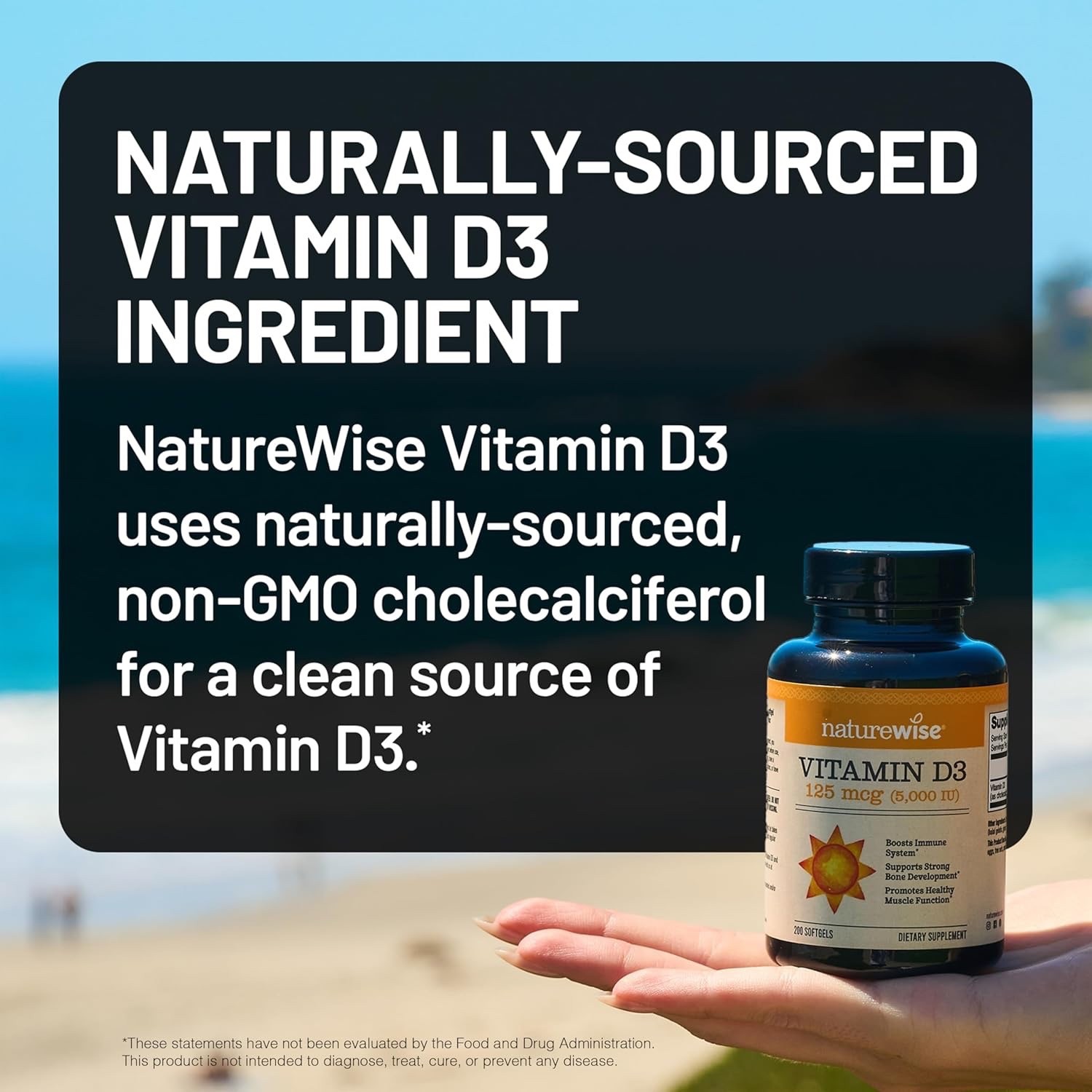 50 Bottle Bundle ~ NatureWise Vit D3 360 Pills Soft Gel Capsule 5000 IU 125 Mcg