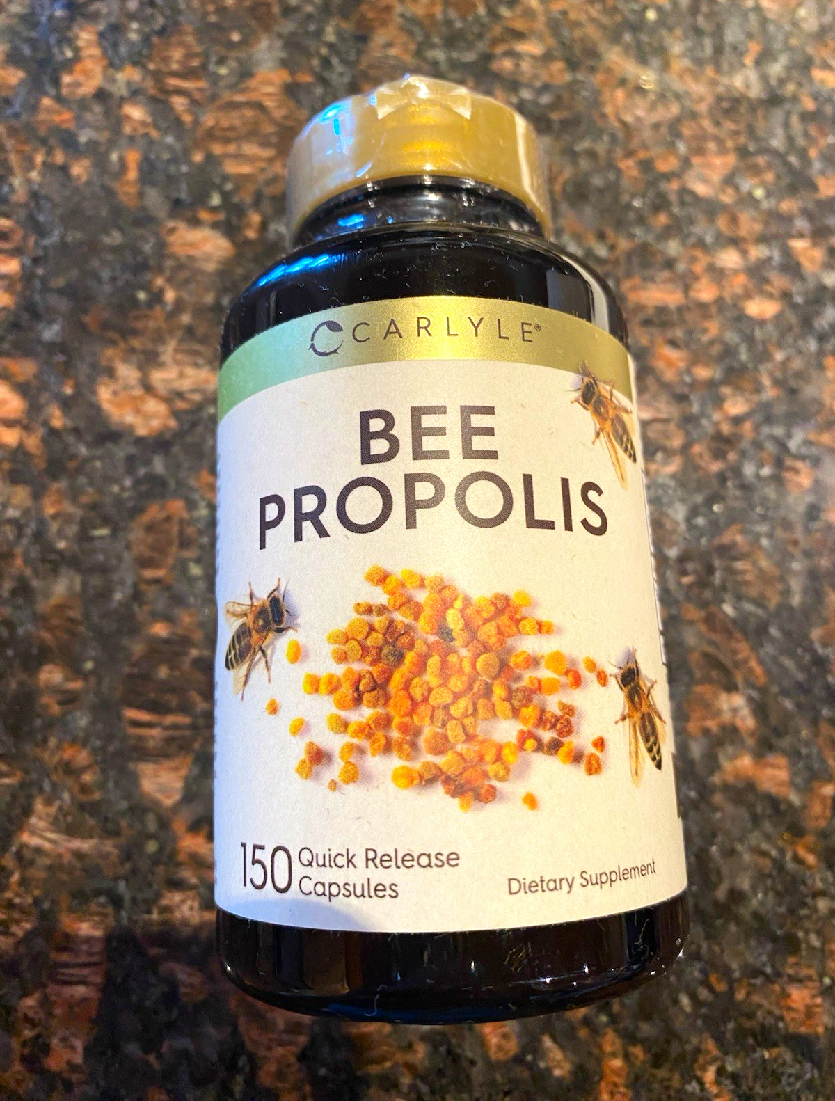 Carlyle Bee Propolis 600mg Non-GMO Quick Release 150 Count Capsules (6) Bottles