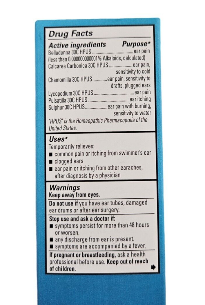 Hylands Earache Drops 0.33 oz ^