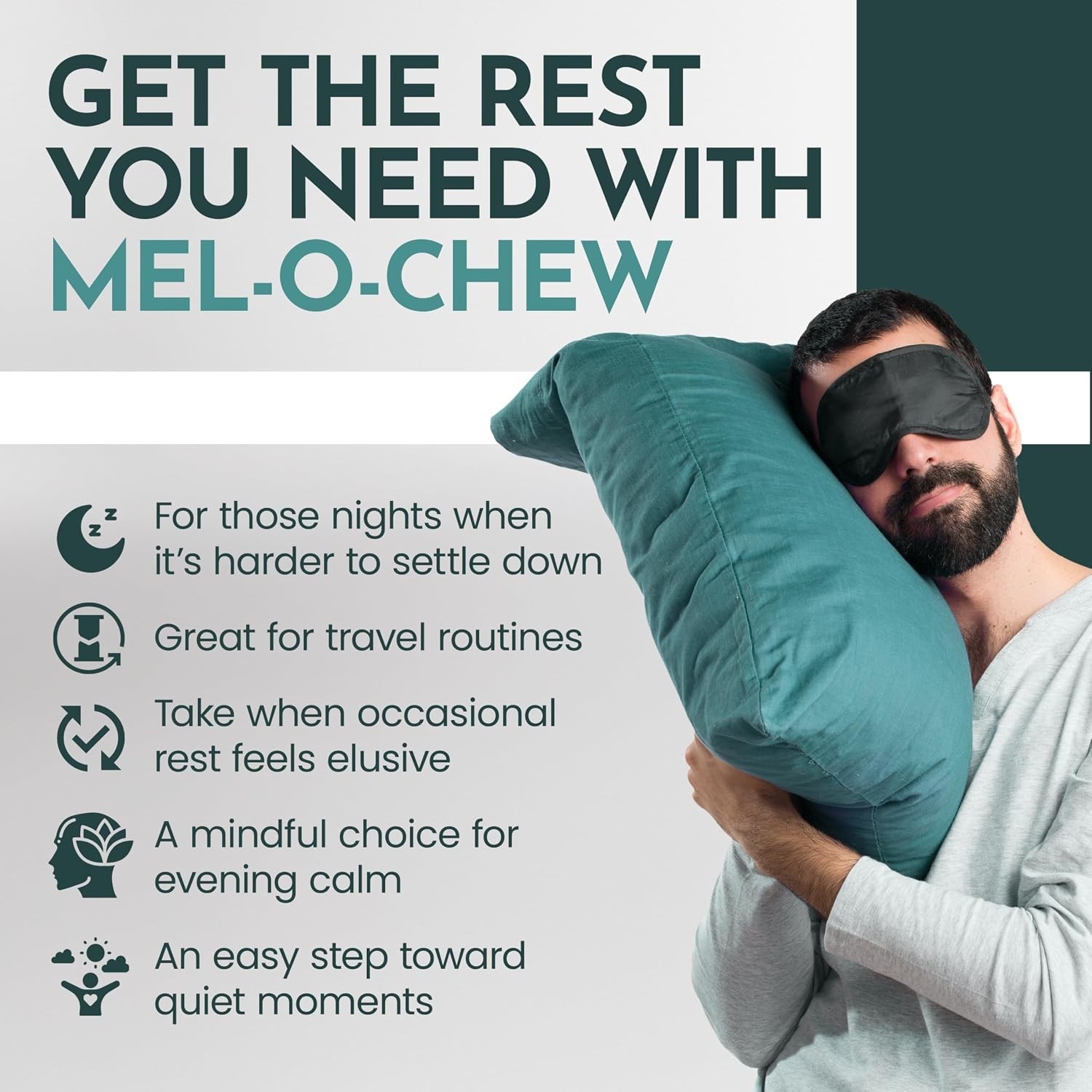 Maxi Health Melatonin 1mg Chewable – Sleep aid Melatonin to Encourage Natural Sl