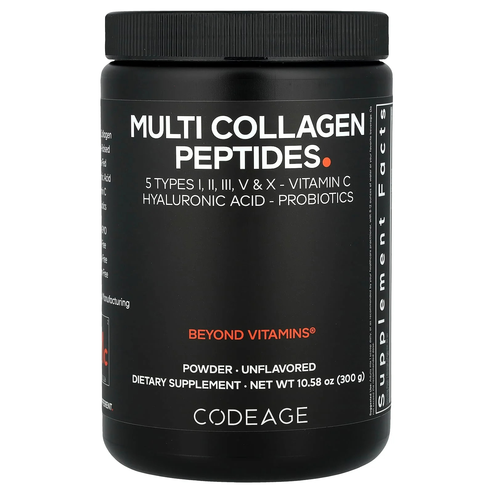 2 X Codeage, Multi Collagen Peptides Powder, Unflavored, 10.58 oz (300 g)