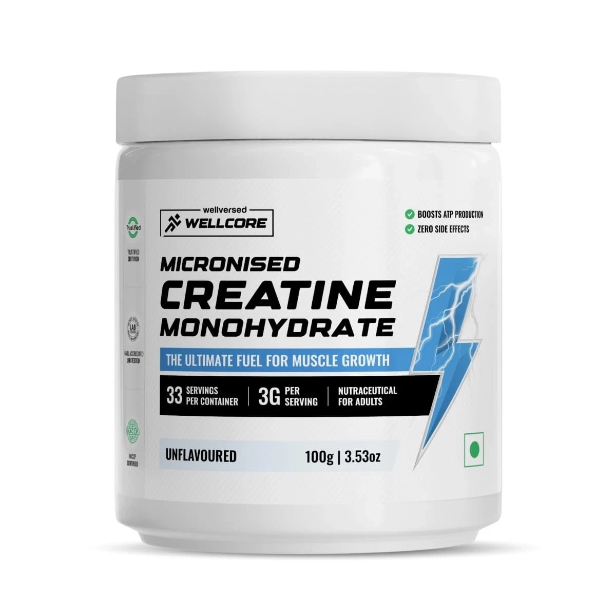 Wellcore Micronised Creatine Monohydrate Powder 100gm