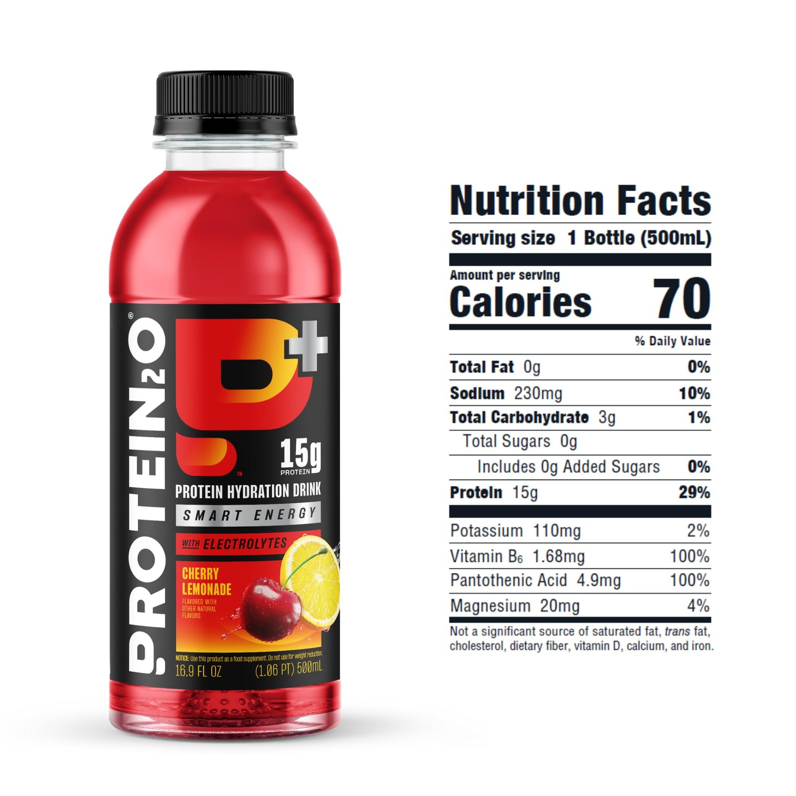 Protein2o 15g Whey Protein Isolate Hydration Drink 16.9 Fl Oz (Pack of 12)