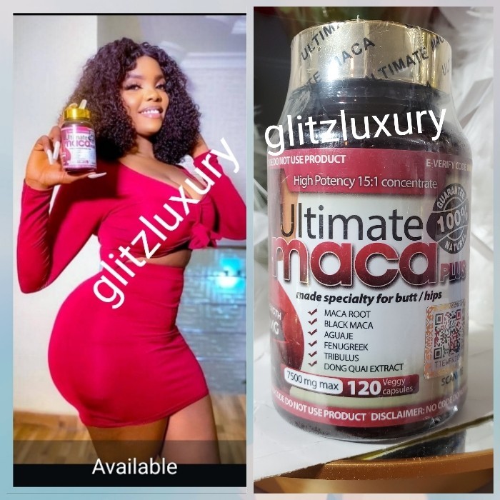 X 1 bottle Ultimate Maca 120p/ bottle. 7500mg sexy hip & Butts 💯 AUTHENTIC