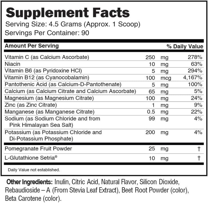 Electrolyte Drink Mix with Zero Sugar & Carbs – Sweet Orange Flavor, 90 Servings