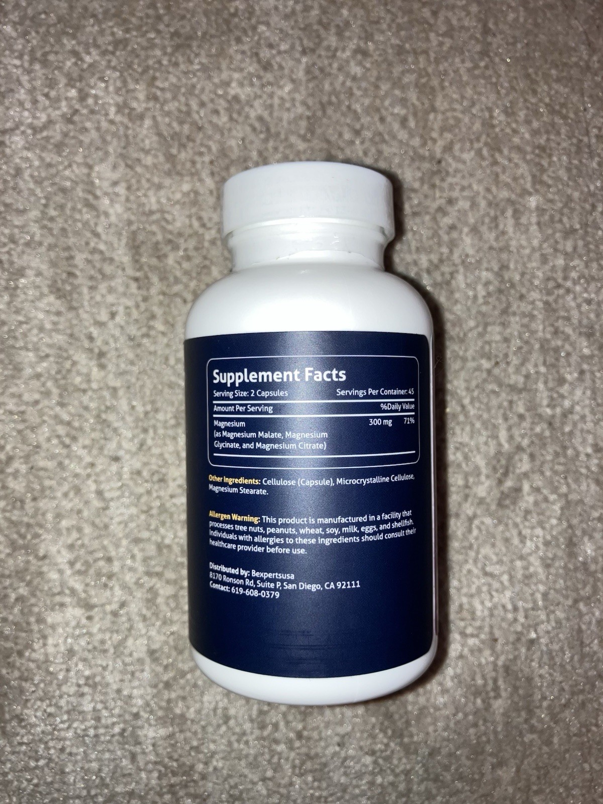 ULTRAMARY High Absorption Magnesium Malate Glycinate Citrate 300mg 90 Caps