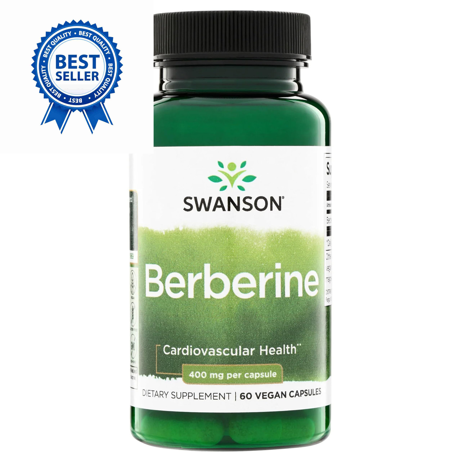 Swanson Berberine HCl Cardiovascular and Metabolic 60 Count (Pack of 1)
